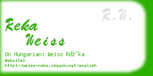 reka weiss business card